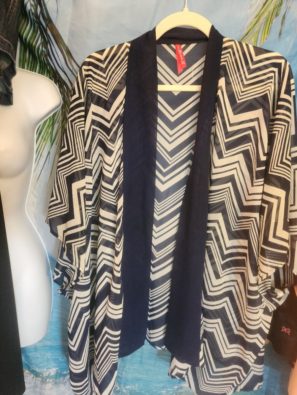 Ruby Ribbon Kimono Or  Swim Cover Up